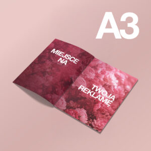 Reklama A3 w magazynie Beauty Zone