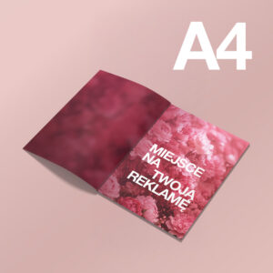 Reklama A4 w magazynie Beauty Zone